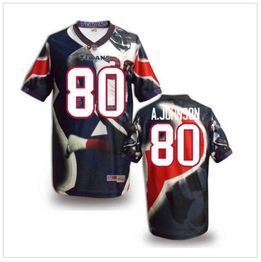 Houston Texans #80 Andre A.Johnson Stitched NFL Elite Fanatical Version Jersey (4)