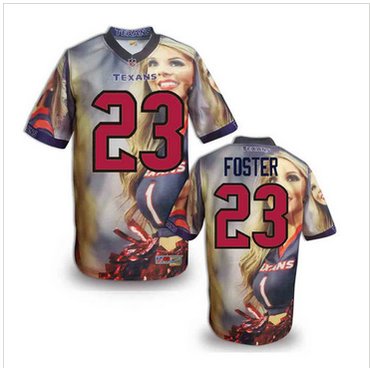 Houston Texans #23 Arian Foster Stitched NFL Elite Fanatical Version Jersey (7)