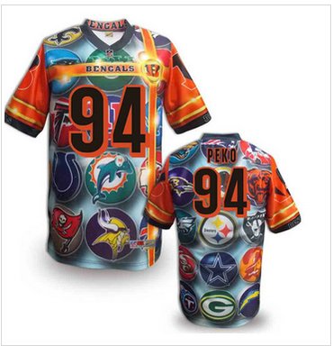Cincinnati Bengals #94 Domata Peko Stitched NFL Elite Fanatical Version Jersey (10)