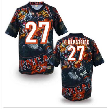 Cincinnati Bengals 27# Dre Kirkpatrick Stitched NFL Elite Fanatical Version Jersey (1)