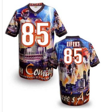 Cincinnati Bengals 85# Tyler Eifert Stitched NFL Elite Fanatical Version Jersey (2)