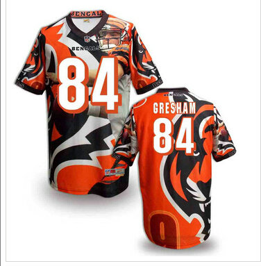 Cincinnati Bengals 84# Jermaine Gresham Stitched NFL Elite Fanatical Version Jersey (5)