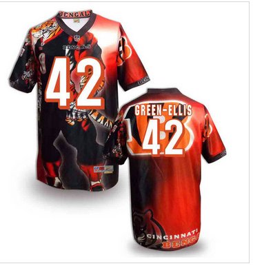 Cincinnati Bengals 42# Green-Ellis Stitched NFL Elite Fanatical Version Jersey (3)