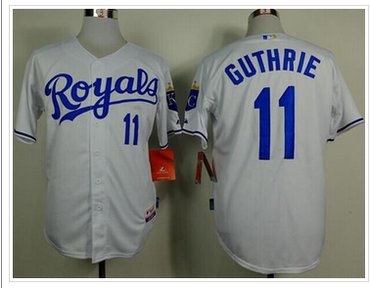 Kansas City Royals #11 Jeremy Guthrie White Cool Base Baseball Jersey