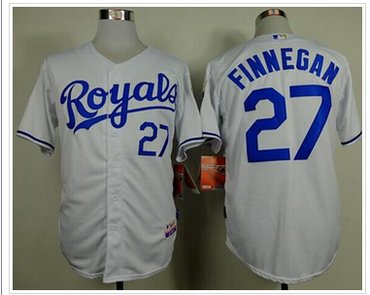Kansas City Royals #27 Brandon Finnegan White Cool Base Baseball Jersey