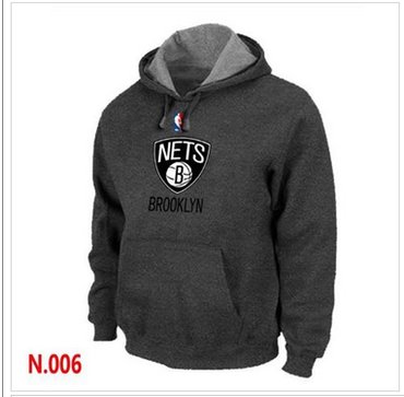 NBA Brooklyn Nets Pullover Hoodie Dark Grey