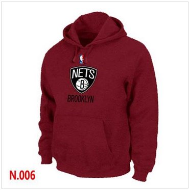 NBA Brooklyn Nets Pullover Hoodie Red
