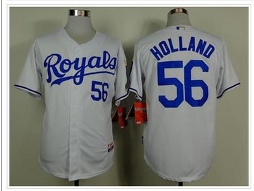 Kansas City Royals #56 Greg Holland White Cool Base Stitched Baseball Jersey