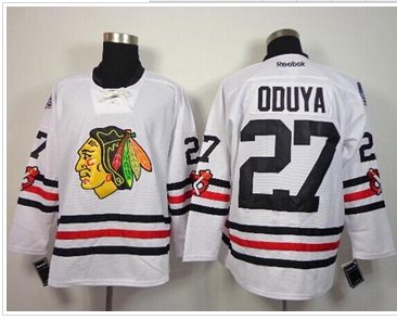 Chicago Blackhawks #27 Johnny Oduya White 2015 Winter Classic Stitched NHL Jersey