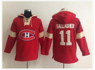 Montreal Canadiens #11 Brendan Gallagher Red Pullover NHL Hoodie