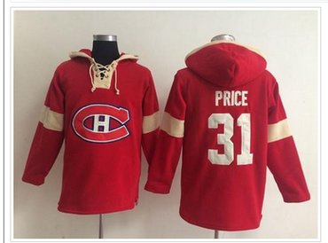 Montreal Canadiens #31 Carey Price Red Pullover NHL Hoodie