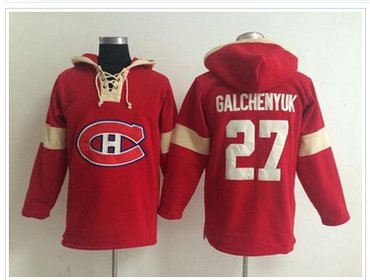 Montreal Canadiens #27 Alex Galchenyuk Red Pullover NHL Hoodie