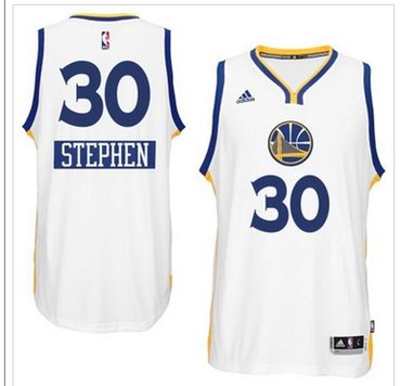 Golden State Warrlors #30 Stephen Curry White 2014-15 Christmas Day Stitched NBA Jersey