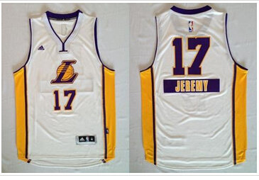 Los Angeles Lakers #17 Jeremy Lin White 2014-15 Christmas Day Stitched NBA Jersey