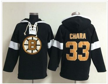 Boston Bruins #33 Zdeno Chara Black NHL Pullover Hoodie Boston Bruins #33 Zdeno Chara Black NHL Pullover Hoodie