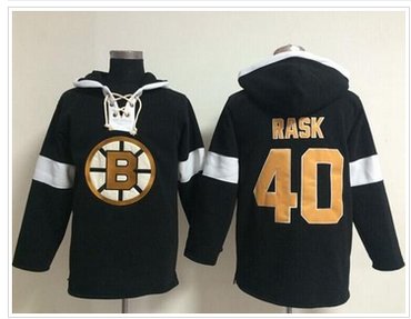 Boston Bruins #40 Tuukka Rask Black NHL Pullover Hoodie Boston Bruins #40 Tuukka Rask Black NHL Pullover Hoodie