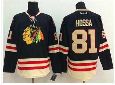 Chicago Blackhawks #81 Marian Hossa Black 2015 Winter Classic Stitched NHL Jersey
