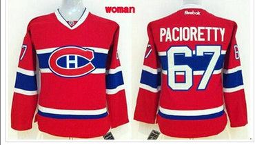 Women's Canadiens #67 Max Pacioretty Red Home Stitched NHL Jersey