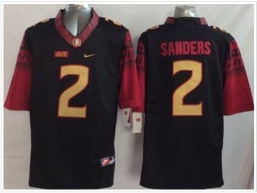Florida State Seminoles #2 Deion Sanders Black Limited Stitched NCAA Limited Jersey