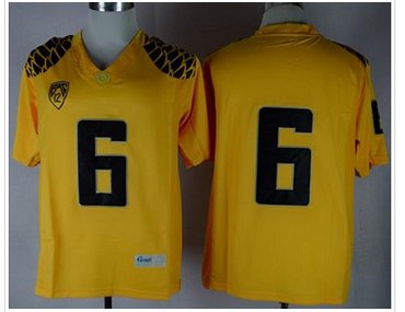 Oregon Ducks #6 Charles Nelson Yellow Limited Stitched NCAA Jersey