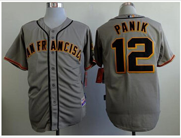 San Francisco Giants #12 Joe Panik Grey Road Cool Base Stitched Baseball Jersey