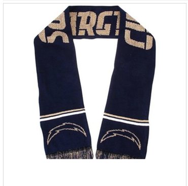 San Diego Chargers Navy Blue Metallic Thread Scarf