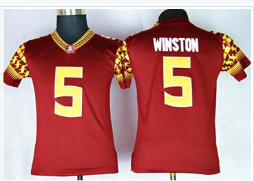Seminoles #5 Jameis Winston Red Limited Stitched Youth NCAA Jersey