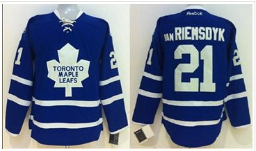 Toronto Maple Leafs #21 James Van Riemsdyk Blue Stitched NHL Jersey
