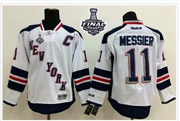 Rangers #11 Mark Messier White 2014 Stadium Series With Stanley Cup Finals