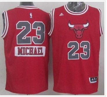 Chicago Bulls #23 Michael Jordan Red 2014-15 Christmas Day Stitched NBA Jersey
