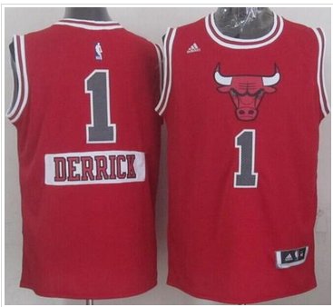 Chicago Bulls #1 Derrick Rose Red 2014-15 Christmas Day Stitched NBA Jersey