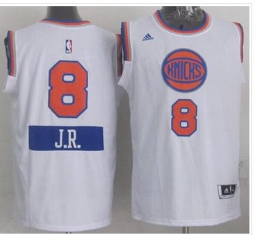 New York Knicks #8 J.R. Smith White 2014-15 Christmas Day Stitched NBA Jersey