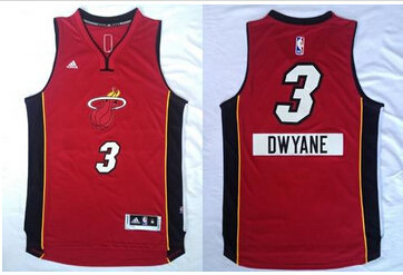 Miami Heat #3 Dwyane Wade Red 2014-15 Christmas Day NBA Jersey