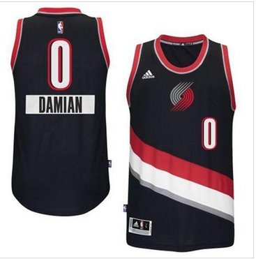 Portland Trail Blazers #0 Damian Lillard Black 2014-15 Christmas Day NBA Jersey