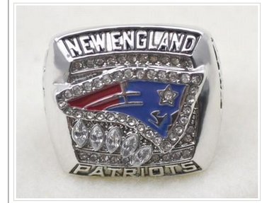 NFL New England Patriots World Champions Silver Ring_2