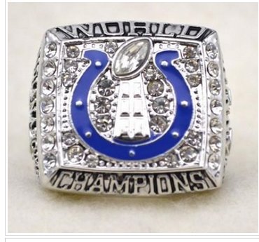 NFL Indianapolis Colts World Champions Silver Ring_2