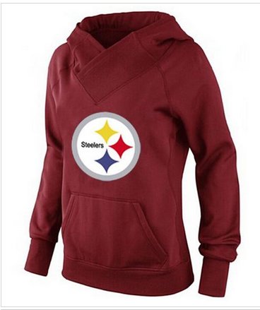 Women's Pittsburgh Steelers Logo Hoodie Red
