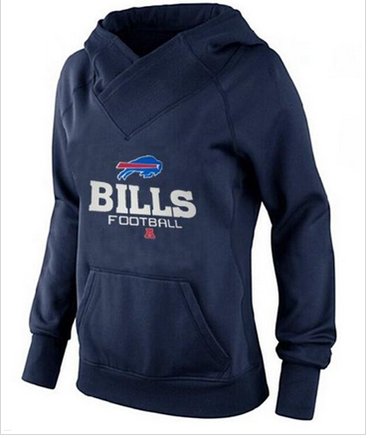 Women's Buffalo Bills Big & Tall Critical Victory Pullover Hoodie Navy Blue