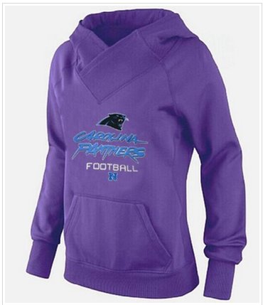 Women's Carolina Panthers Big & Tall Critical Victory Pullover Hoodie Purple