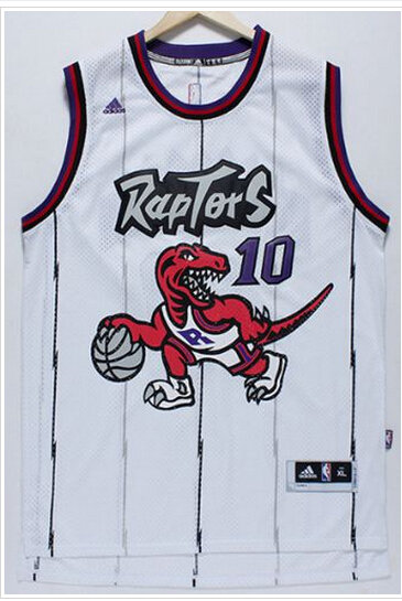 Toronto Raptors #10 DeMar DeRozan White Throwback Stitched NBA Jersey