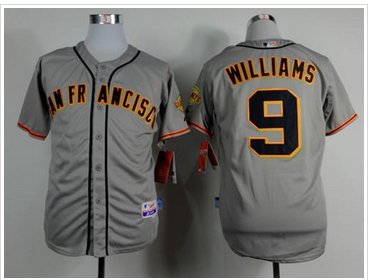 San Francisco Giants #9 Matt Williams Grey Road Cool Base Stitched Baseball Jersey