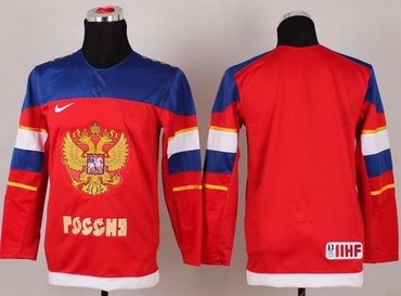 2014 Youth NHL Olympic Team Russia blue Red Stitched Jerseys