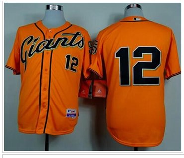 San Francisco Giants #12 Joe Panik Orange Alternate Cool Base Stitched Baseball Jersey