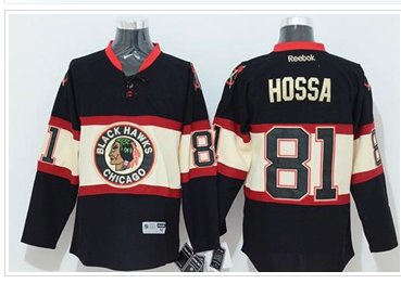 Chicago Blackhawks #81 Marian Hossa Black New Third Stitched NHL Jersey Chicago Blackhawks #81 Marian Hossa Black New Third Stitched NHL Jersey