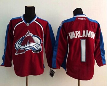 Colorado Avalanche #1 Semyon Varlamov Red Stitched NHL Jersey Colorado Avalanche #1 Semyon Varlamov Red Stitched NHL Jersey