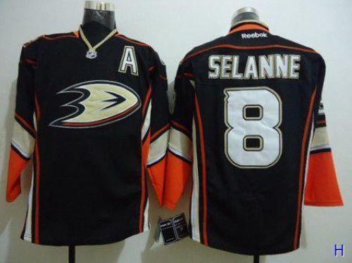 Anaheim Ducks #8 Teemu Selanne Black Third Stitched NHL Jersey