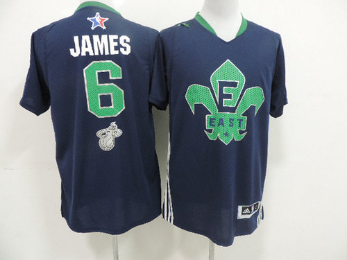 Miami Heat 6 LeBron James All-Star 2014 Eastern Blue Jerseys