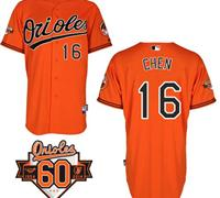 Baltimore Orioles #16 Wei-Yin Chen Orange 1954-2014 60th Anniversary Cool Base Baseball Jersey Baltimore Orioles #16 Wei-Yin Chen Orange 1954-2014 60th Anniversary Cool Base Baseball Jersey