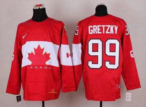 2014 Olympic Team Canada #99 Wayne Gretzky Red Hockey NHL Jersey