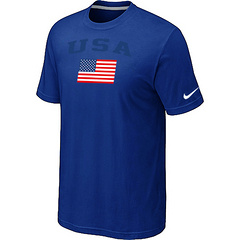 USA Olympics USA Flag Collection Locker Room T-Shirt Blue